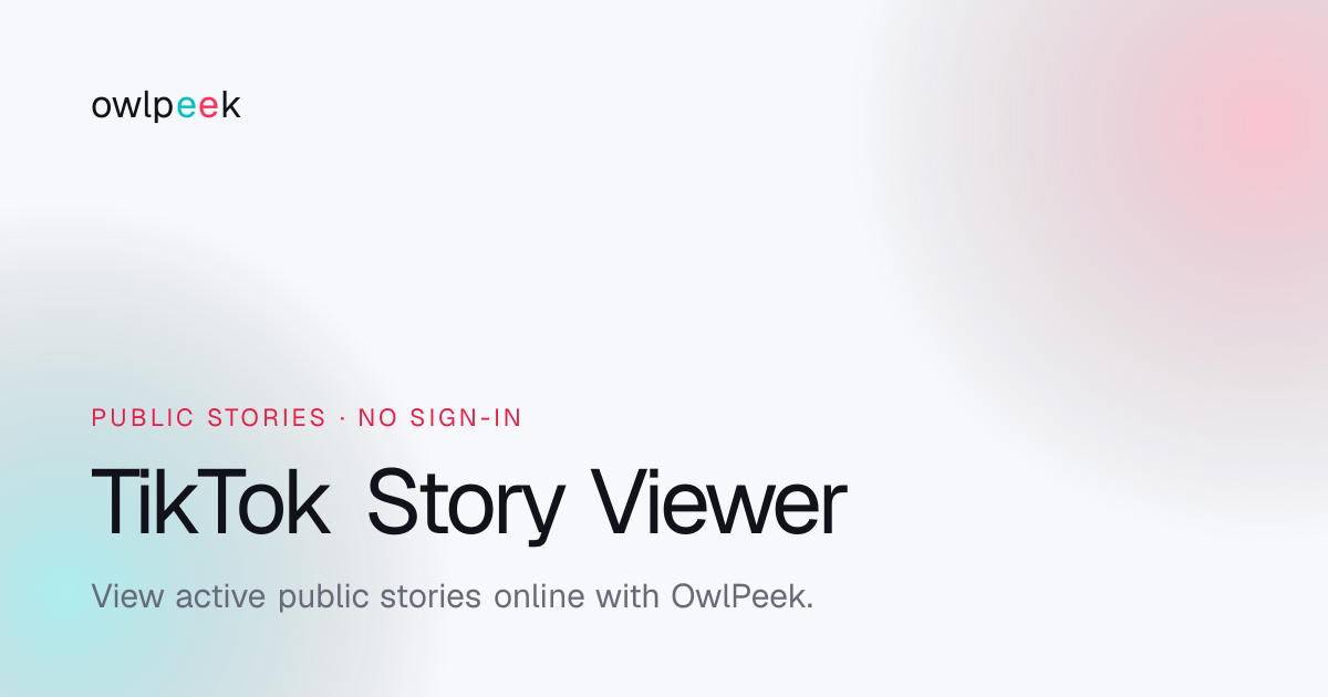 View public TikTok stories without signing in
